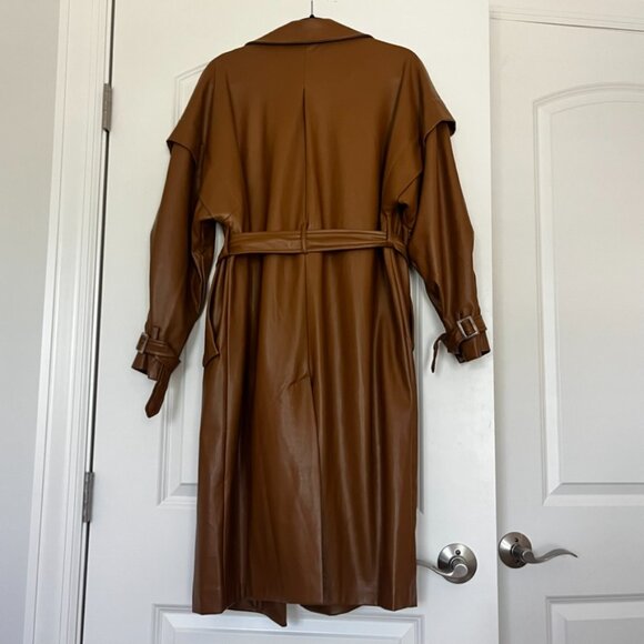 Apparis Natalia Leather Trench Coat - Picture 3 of 4